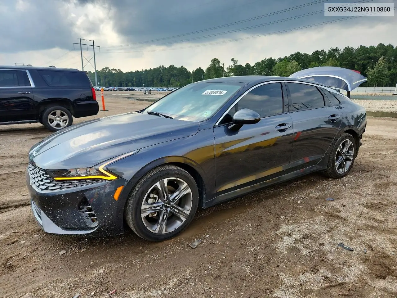 2022 Kia K5 Ex VIN: 5XXG34J22NG110860 Lot: 57869016