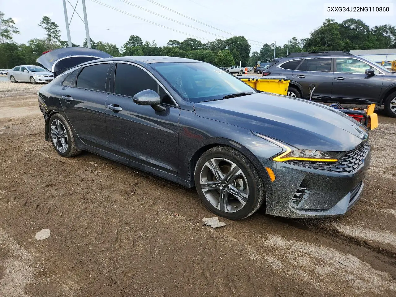 2022 Kia K5 Ex VIN: 5XXG34J22NG110860 Lot: 57869016