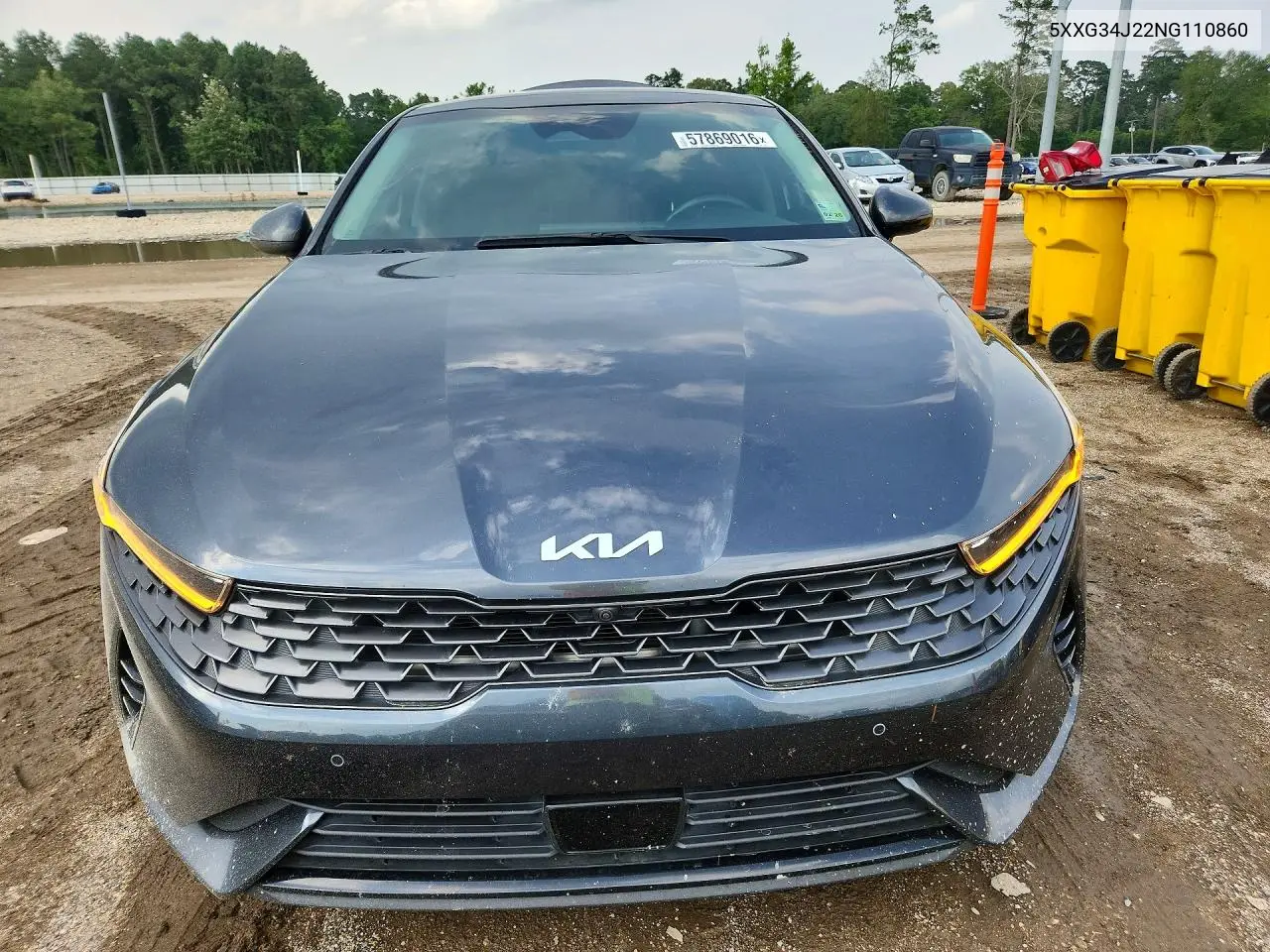2022 Kia K5 Ex VIN: 5XXG34J22NG110860 Lot: 57869016