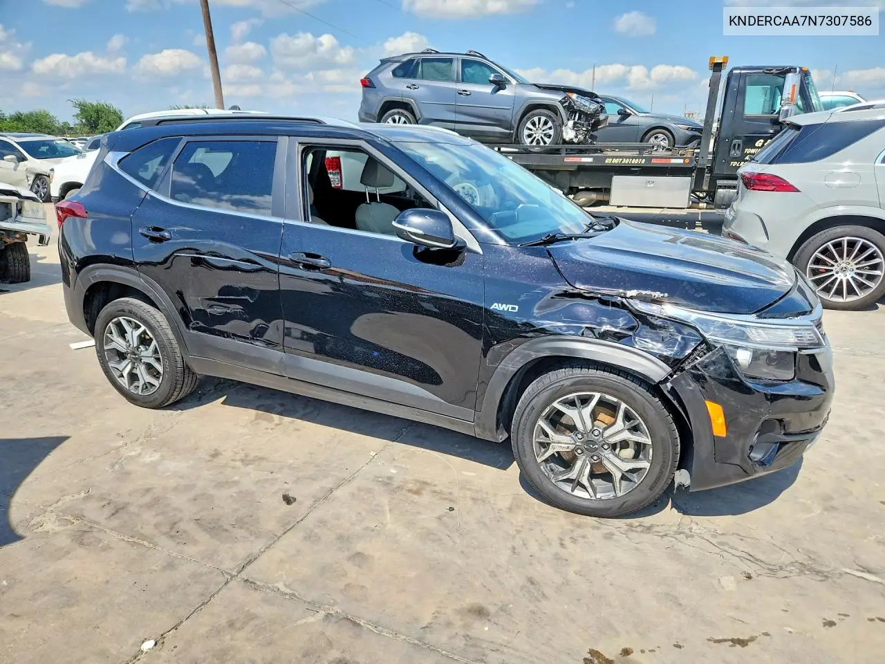 2022 Kia Seltos Ex VIN: KNDERCAA7N7307586 Lot: 58053186