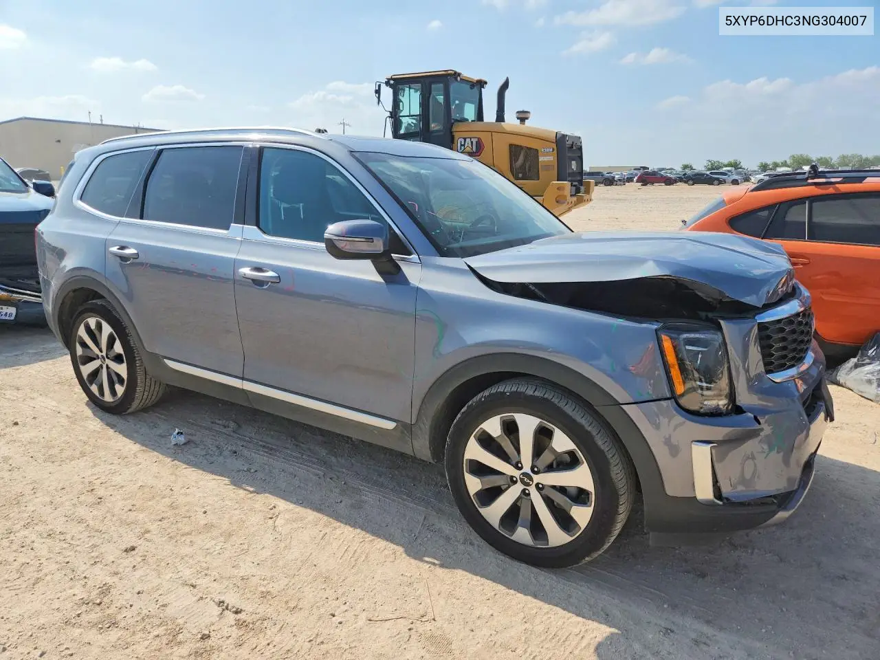2022 Kia Telluride S VIN: 5XYP6DHC3NG304007 Lot: 58097676