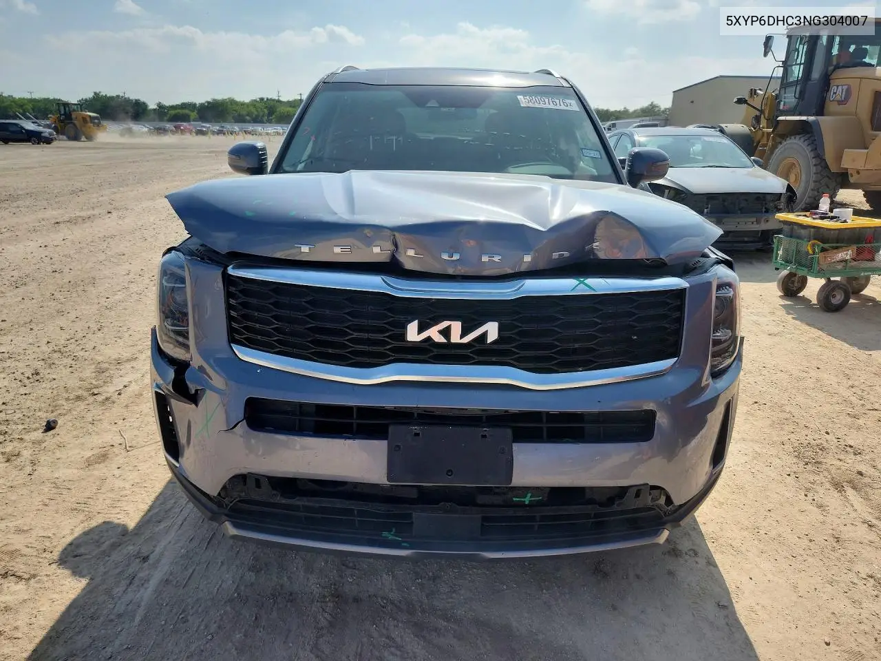 2022 Kia Telluride S VIN: 5XYP6DHC3NG304007 Lot: 58097676