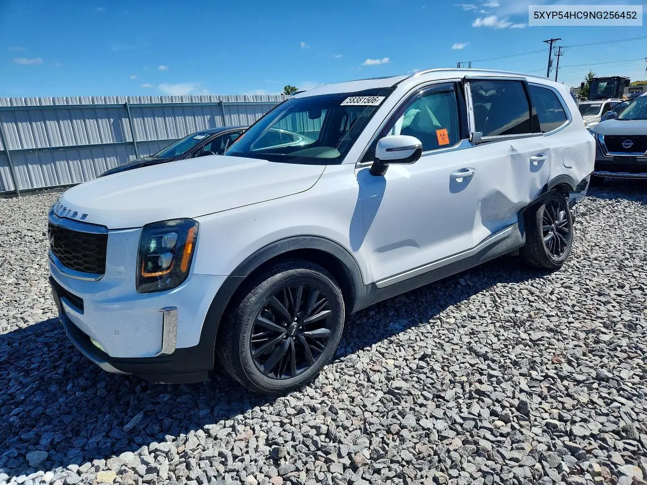 2022 Kia Telluride Sx VIN: 5XYP54HC9NG256452 Lot: 58381506