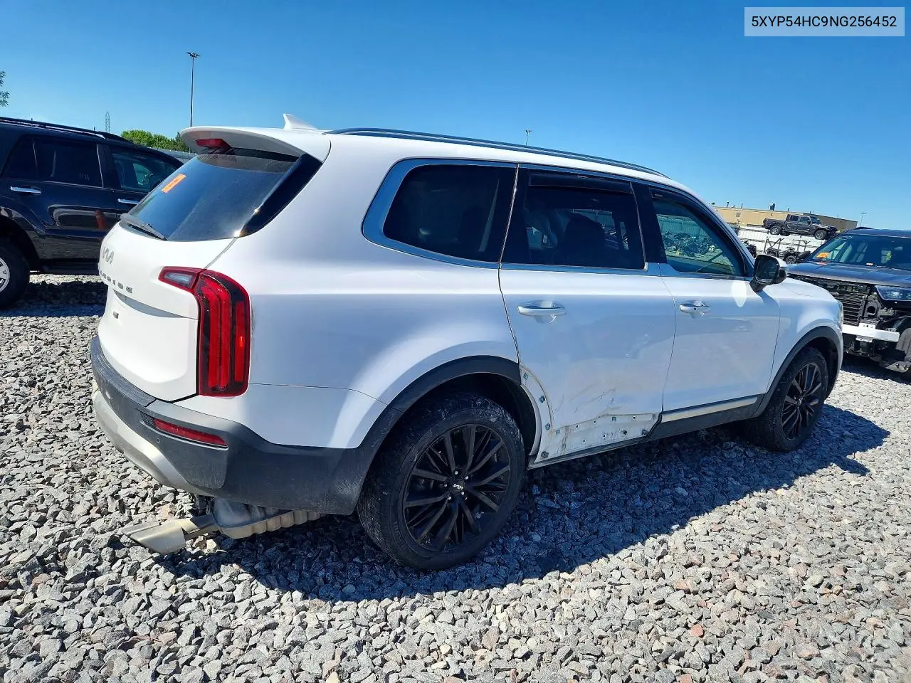 2022 Kia Telluride Sx VIN: 5XYP54HC9NG256452 Lot: 58381506