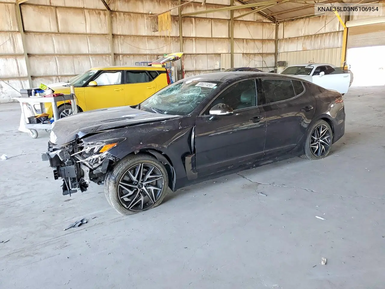 2022 Kia Stinger Gt Line VIN: KNAE35LD3N6106954 Lot: 58627456