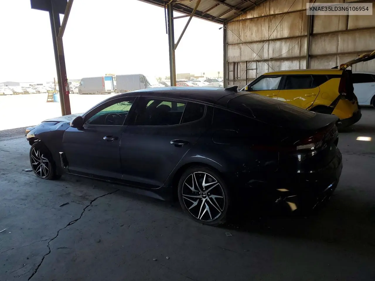 2022 Kia Stinger Gt Line VIN: KNAE35LD3N6106954 Lot: 58627456