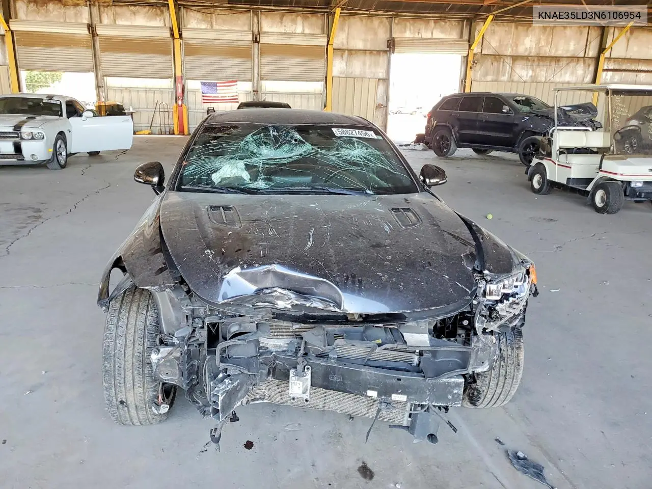 2022 Kia Stinger Gt Line VIN: KNAE35LD3N6106954 Lot: 58627456