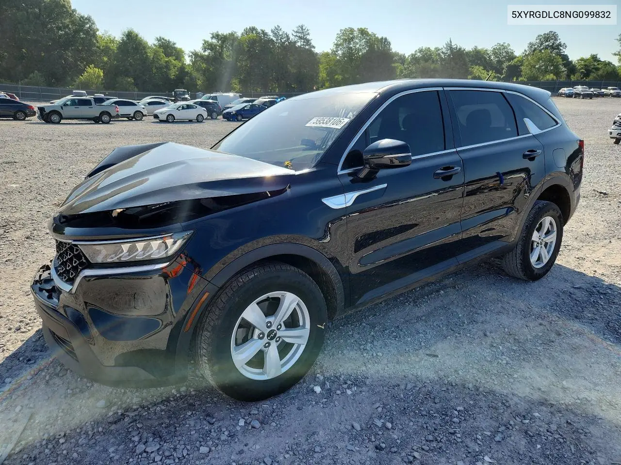2022 Kia Sorento Lx VIN: 5XYRGDLC8NG099832 Lot: 59538106