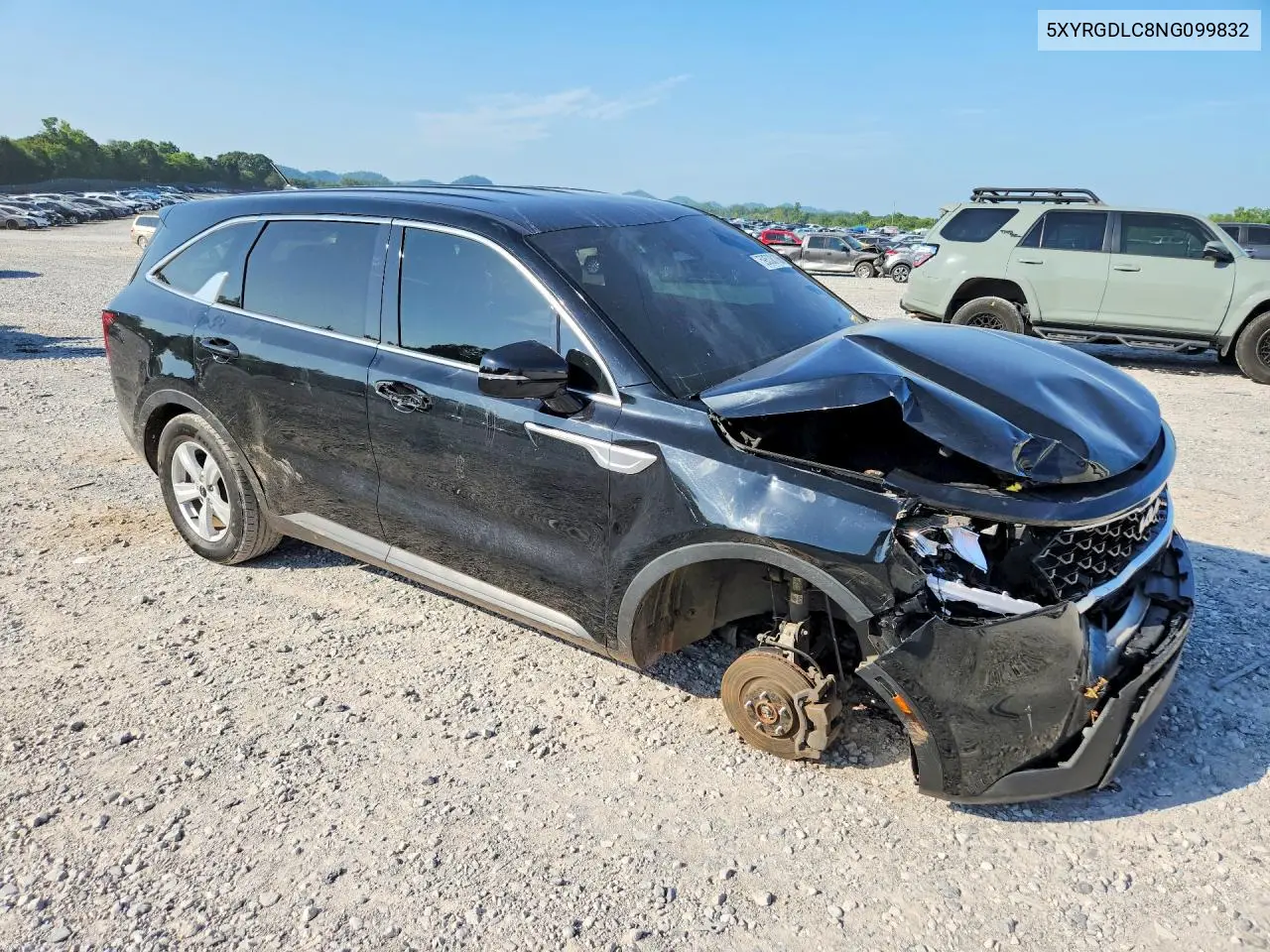 2022 Kia Sorento Lx VIN: 5XYRGDLC8NG099832 Lot: 59538106