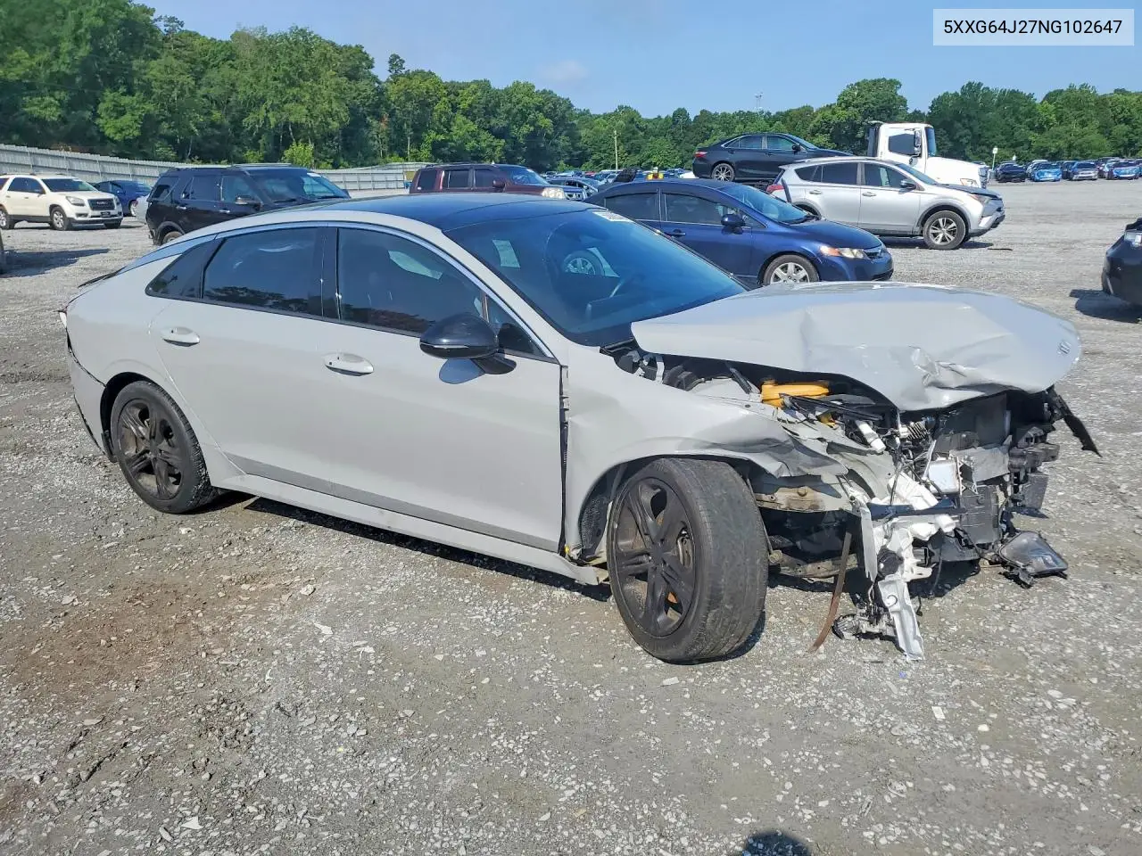 2022 Kia K5 Gt Line VIN: 5XXG64J27NG102647 Lot: 59986346