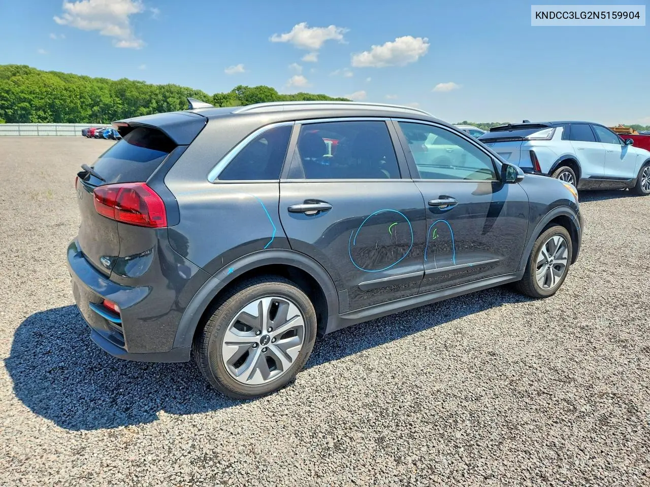 2022 Kia Niro Ev S VIN: KNDCC3LG2N5159904 Lot: 61125046