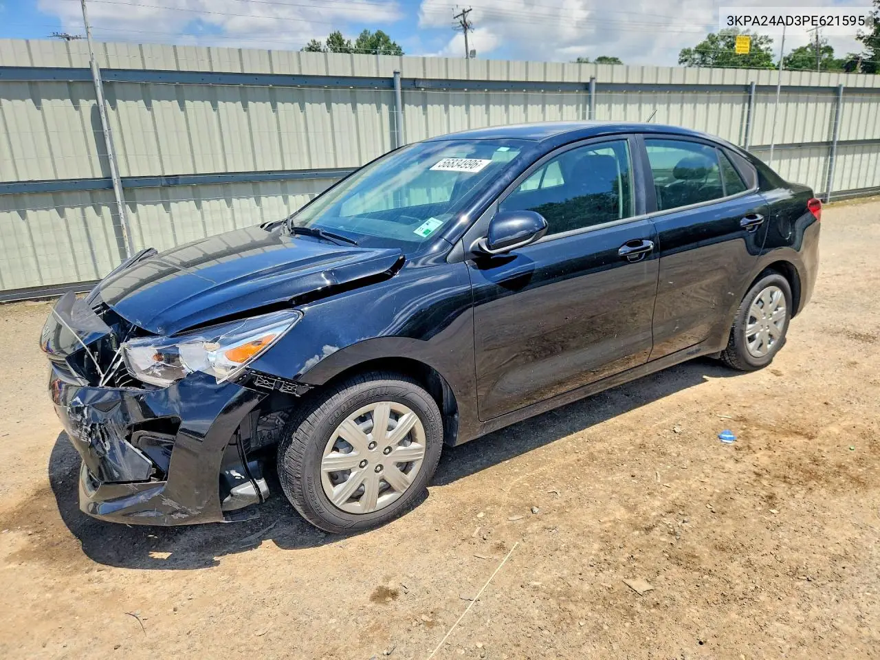 2023 Kia Rio S VIN: 3KPA24AD3PE621595 Lot: 56834996