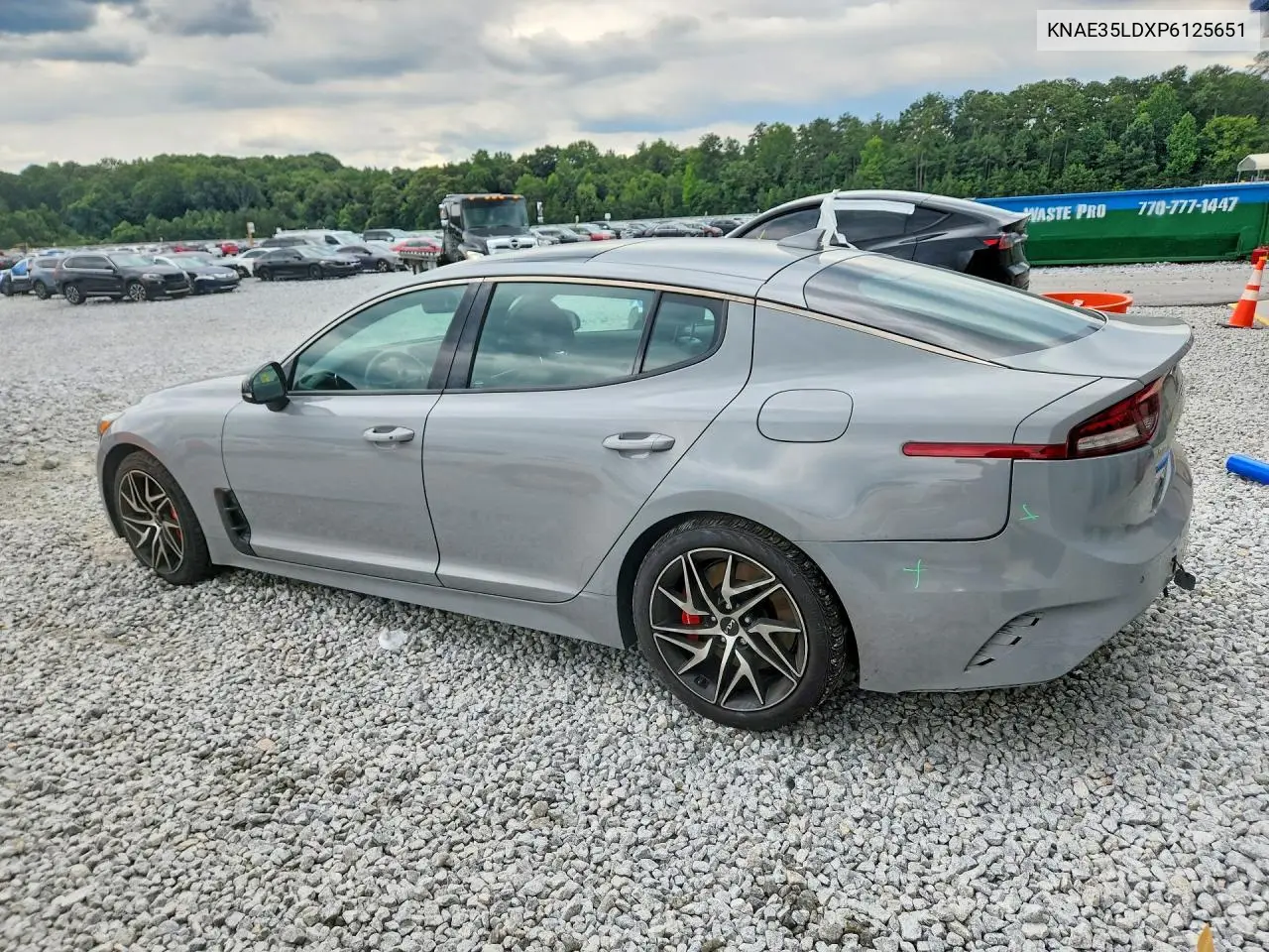 2023 Kia Stinger Gt Line VIN: KNAE35LDXP6125651 Lot: 58049706