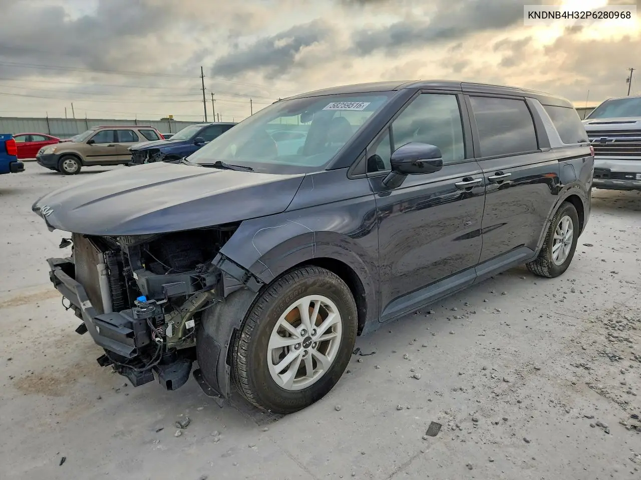2023 Kia Carnival Lx VIN: KNDNB4H32P6280968 Lot: 58259516