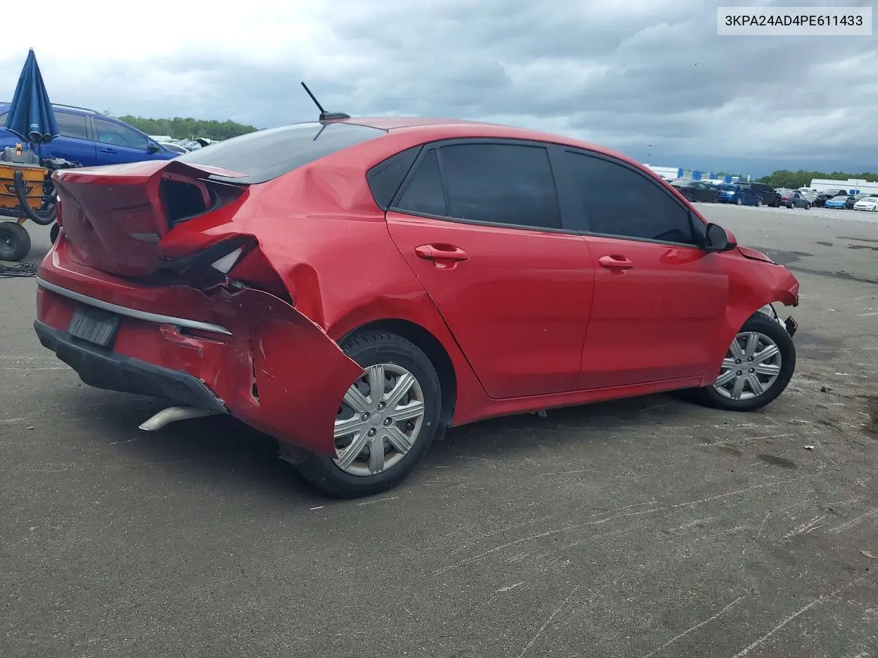 2023 Kia Rio S VIN: 3KPA24AD4PE611433 Lot: 58264206