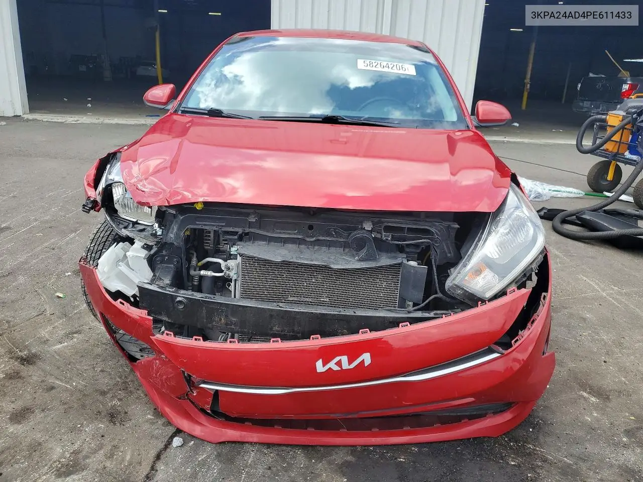 2023 Kia Rio S VIN: 3KPA24AD4PE611433 Lot: 58264206