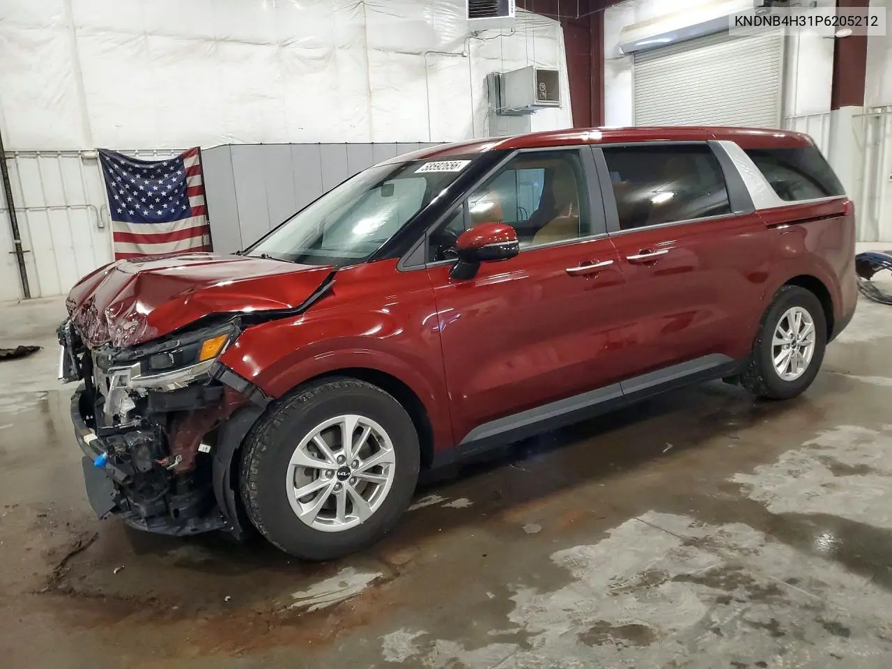 2023 Kia Carnival Lx VIN: KNDNB4H31P6205212 Lot: 58592656