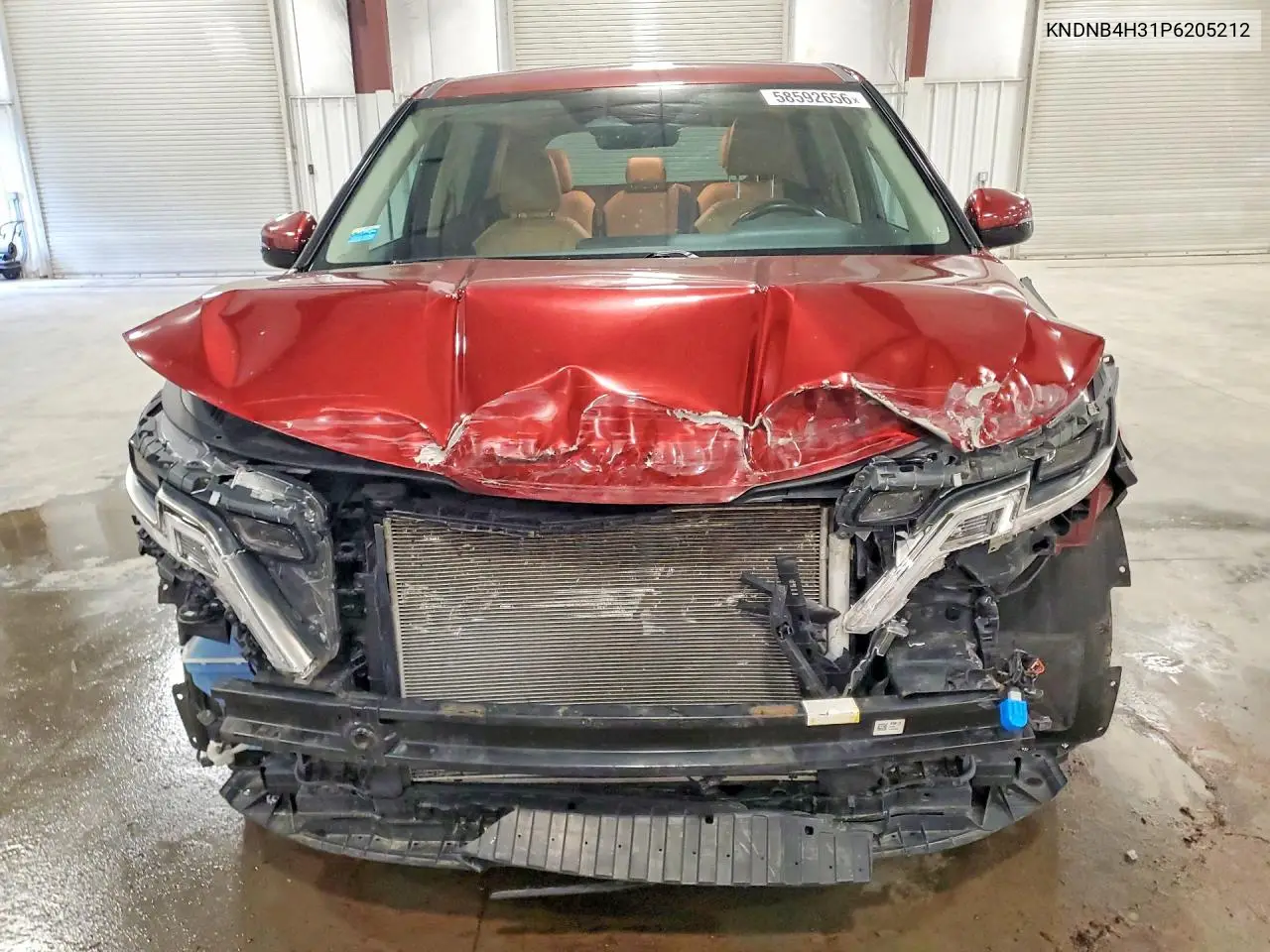 2023 Kia Carnival Lx VIN: KNDNB4H31P6205212 Lot: 58592656