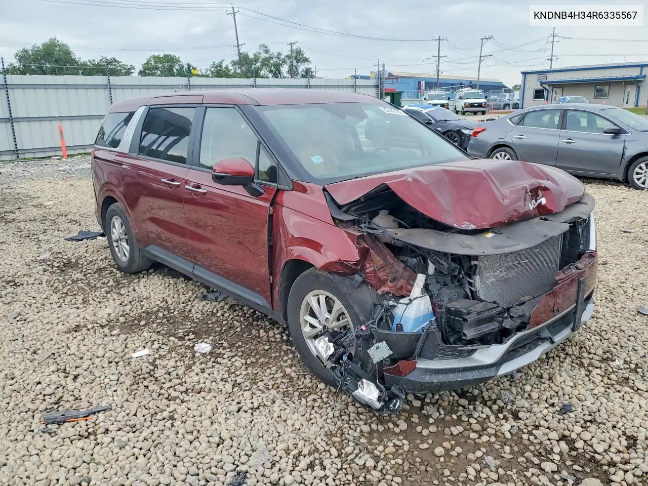 2024 Kia Carnival Lx VIN: KNDNB4H34R6335567 Lot: 58462156