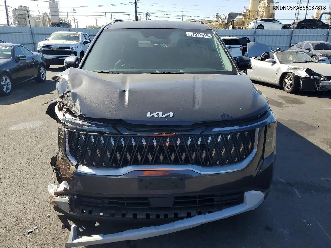 2025 Kia Carnival Ex VIN: KNDNC5KA3S6037818 Lot: 57072916