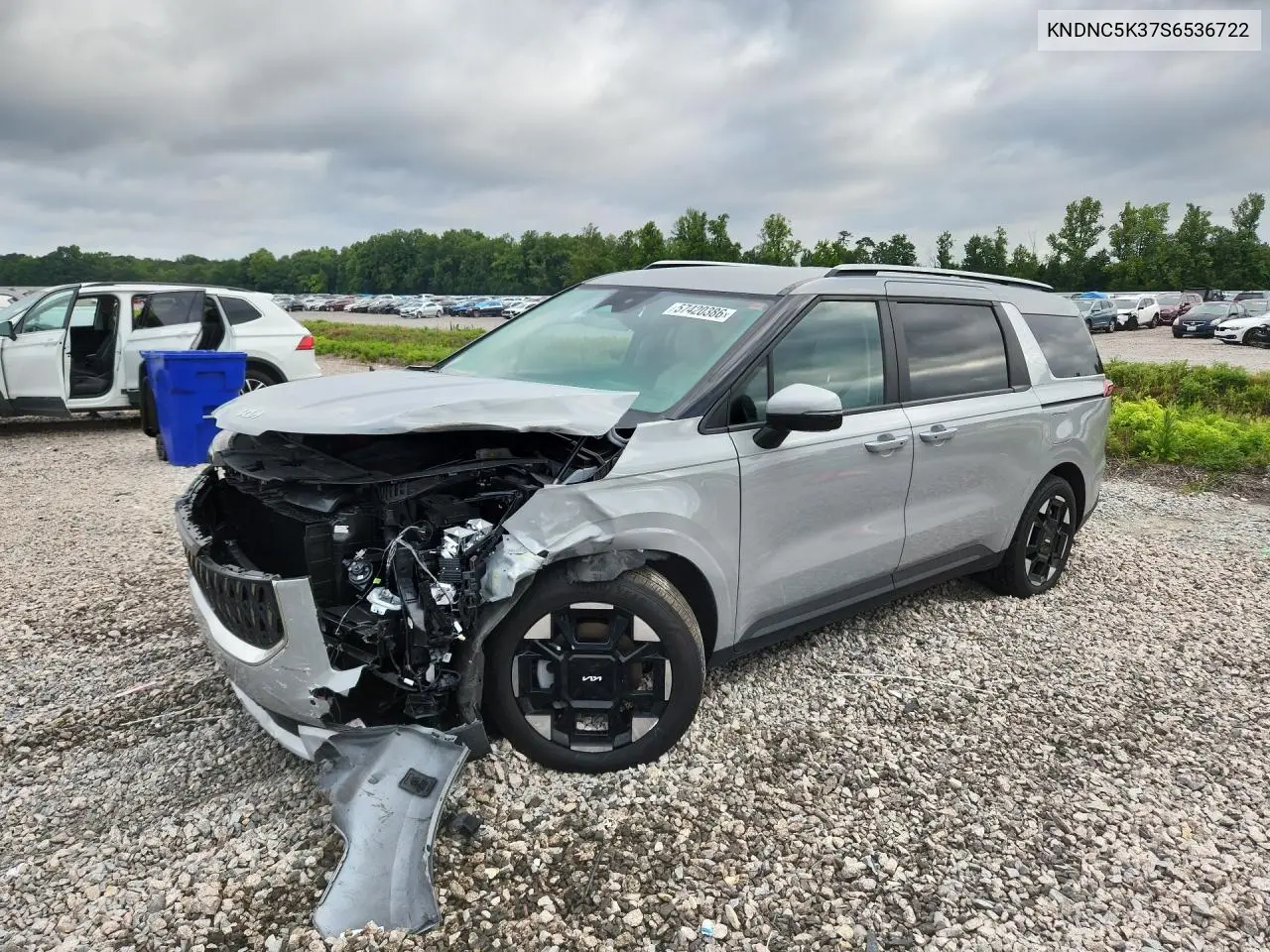 2025 Kia Carnival Ex VIN: KNDNC5K37S6536722 Lot: 57420386