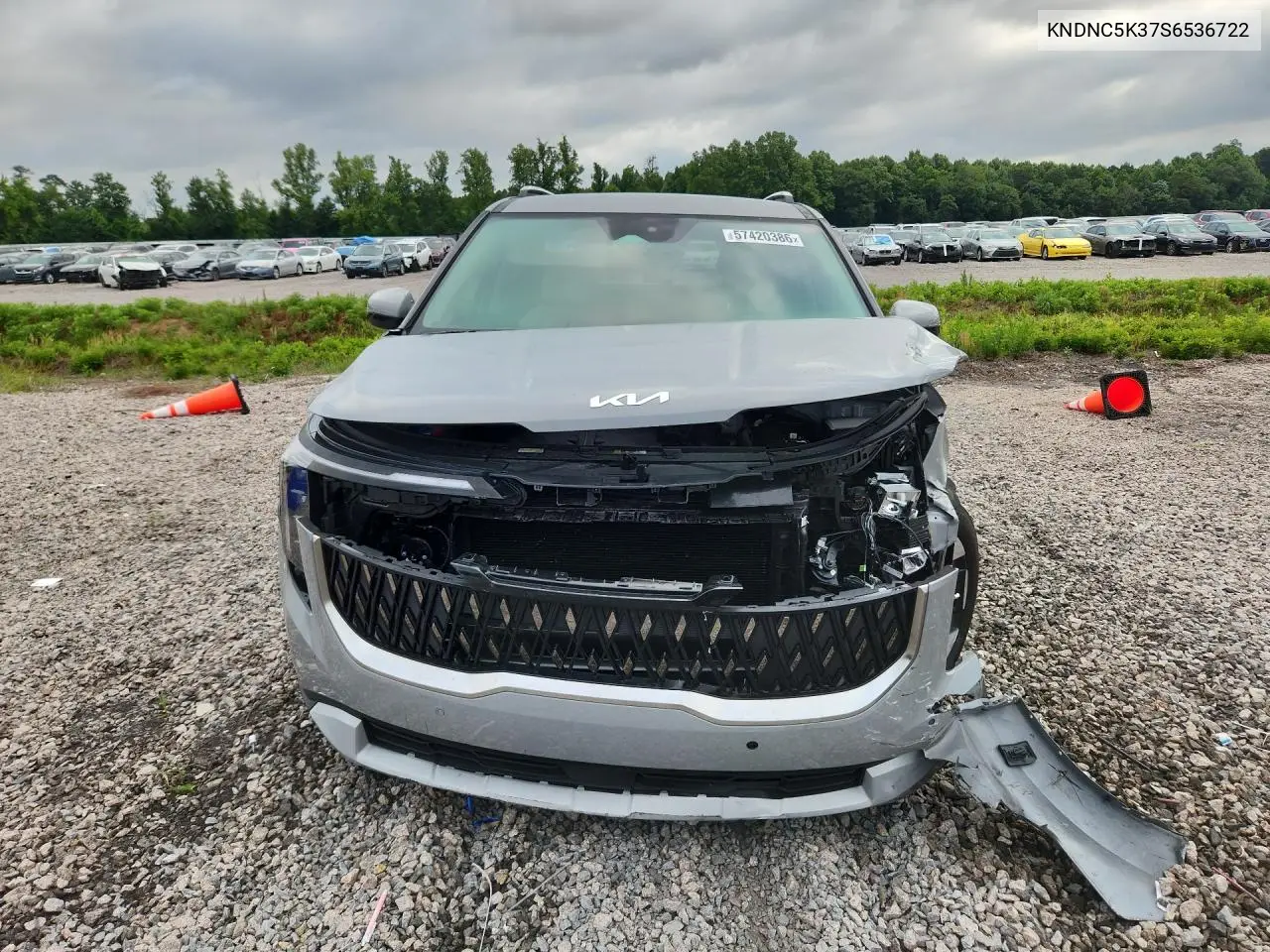 2025 Kia Carnival Ex VIN: KNDNC5K37S6536722 Lot: 57420386