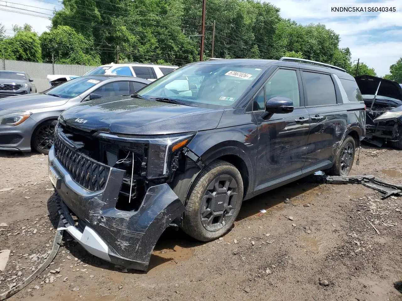2025 Kia Carnival Ex VIN: KNDNC5KA1S6040345 Lot: 57867026