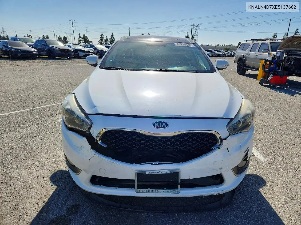 2014 Kia Cadenza Premium VIN: KNALN4D7XE5137662 Lot: 41725446