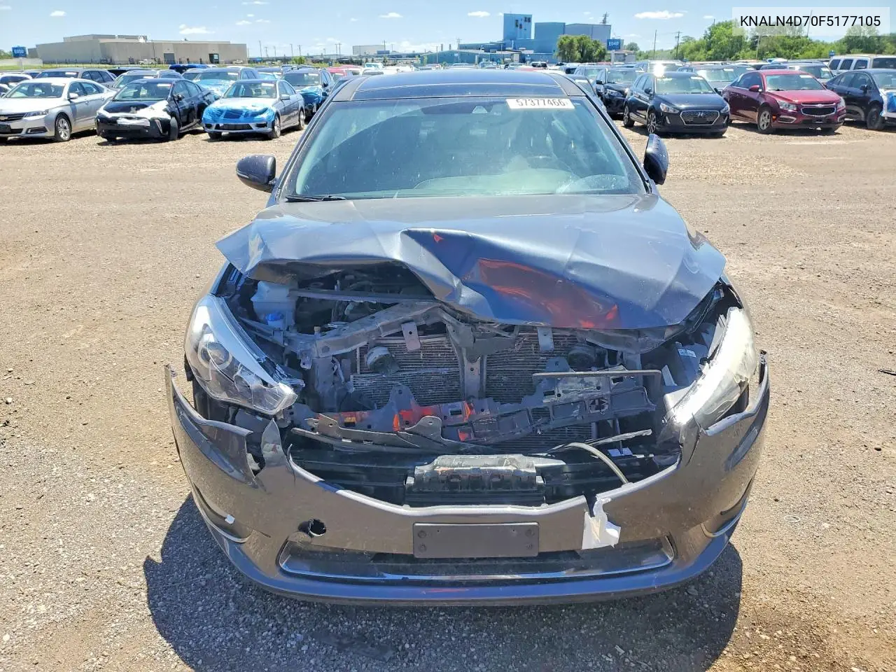 2015 Kia Cadenza Premium VIN: KNALN4D70F5177105 Lot: 57377466