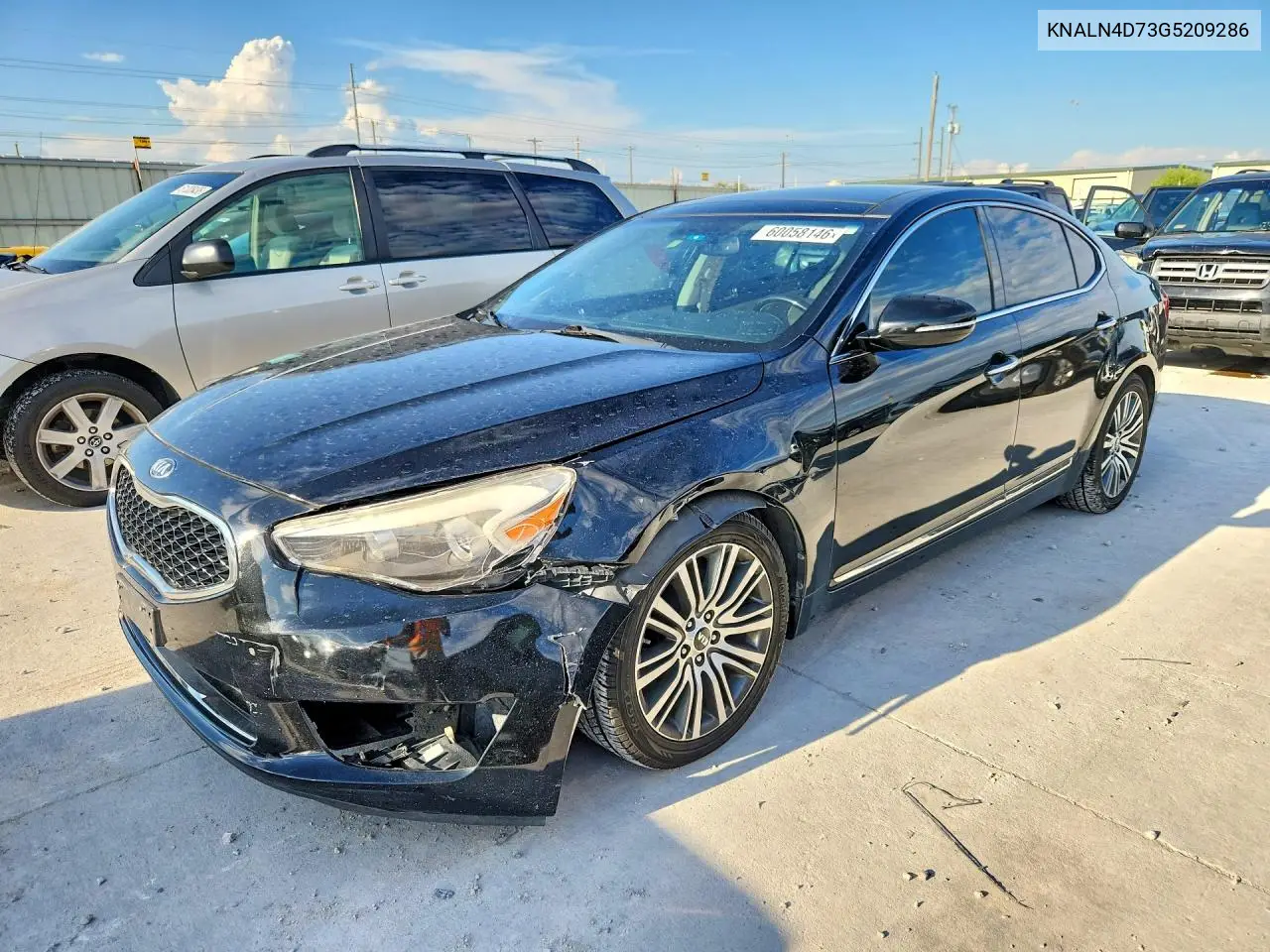 2016 Kia Cadenza Luxury VIN: KNALN4D73G5209286 Lot: 60058146