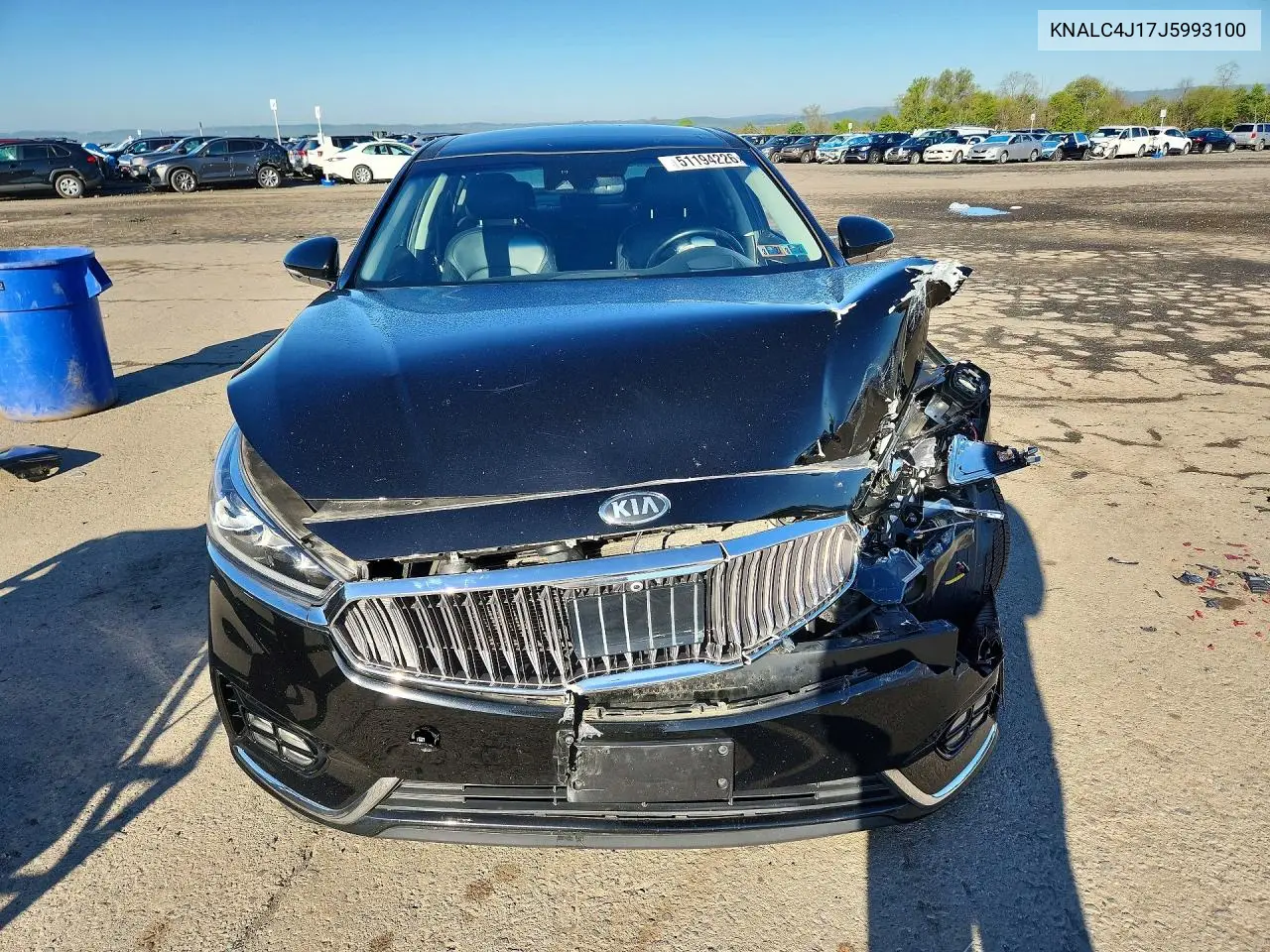 2018 Kia Cadenza Premium VIN: KNALC4J17J5099310 Lot: 51194226