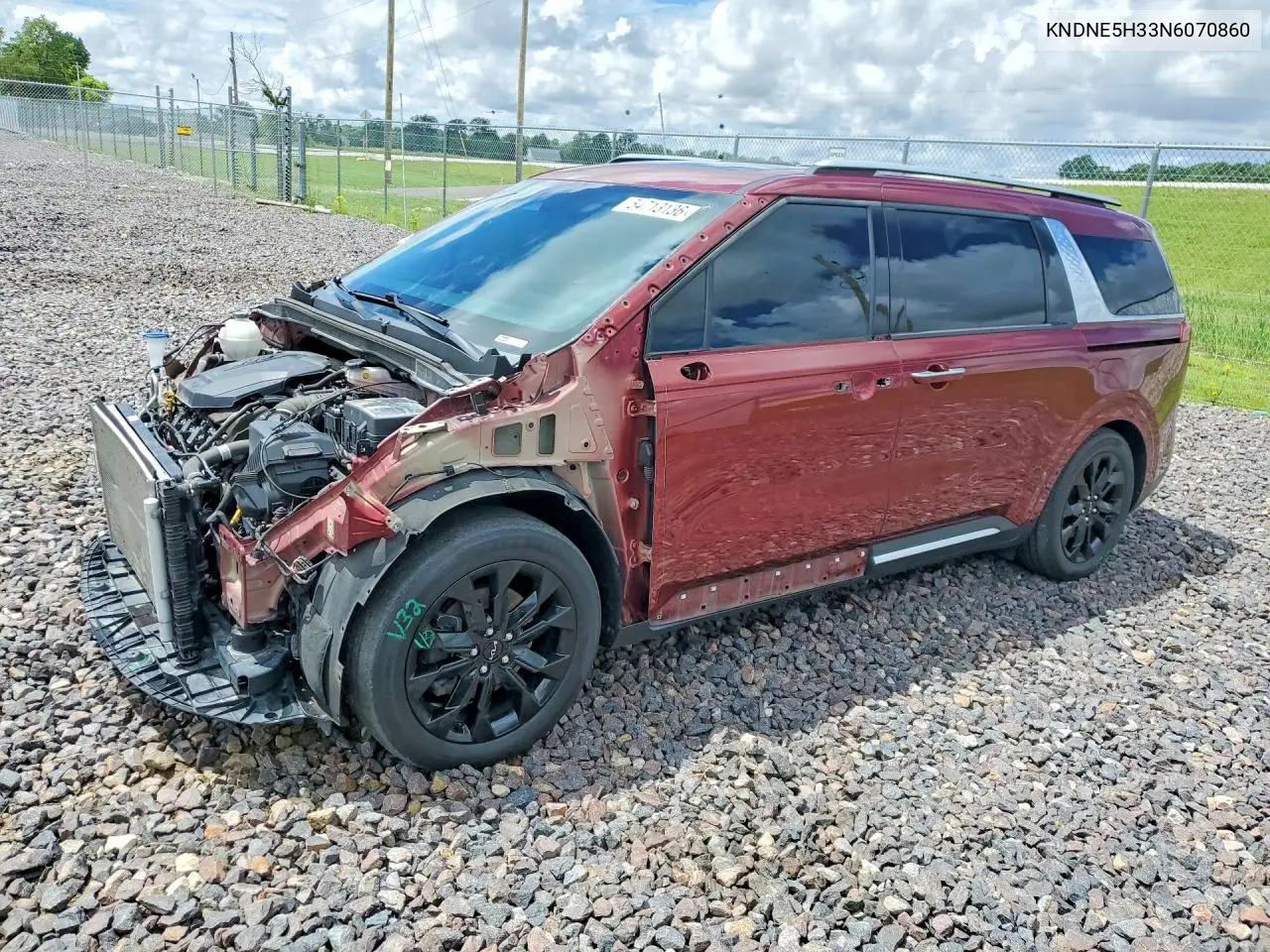 2022 Kia Carnival Sx Prestige VIN: KNDNE5H33N6070860 Lot: 54713136