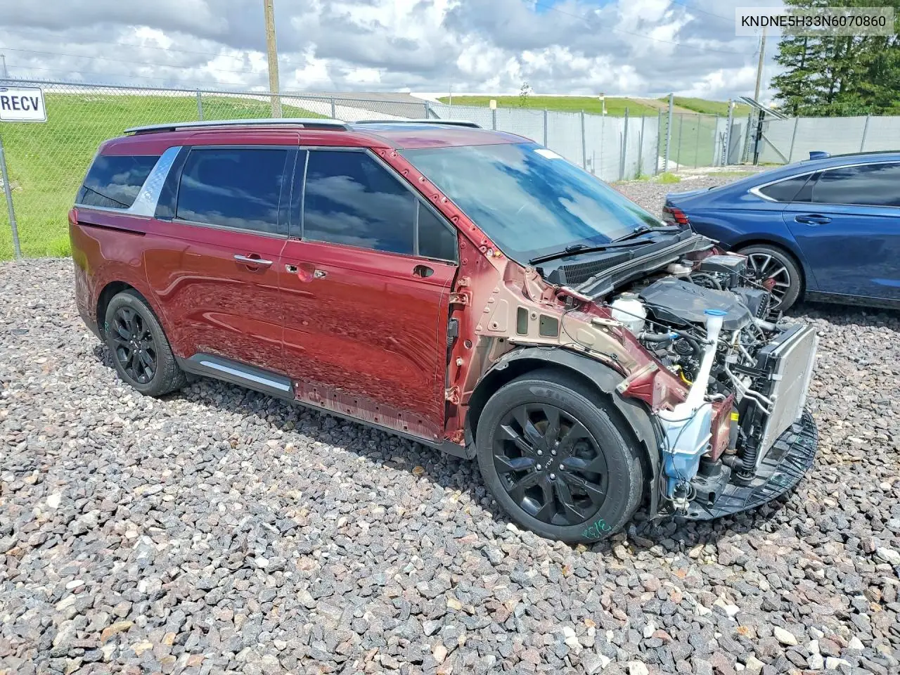 2022 Kia Carnival Sx Prestige VIN: KNDNE5H33N6070860 Lot: 54713136