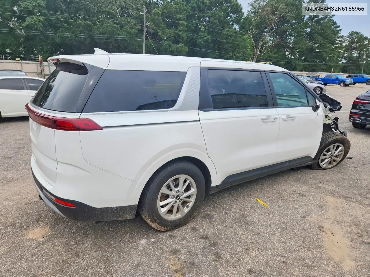 2022 Kia Carnival Lx VIN: KNDNB4H32N6155966 Lot: 55406986