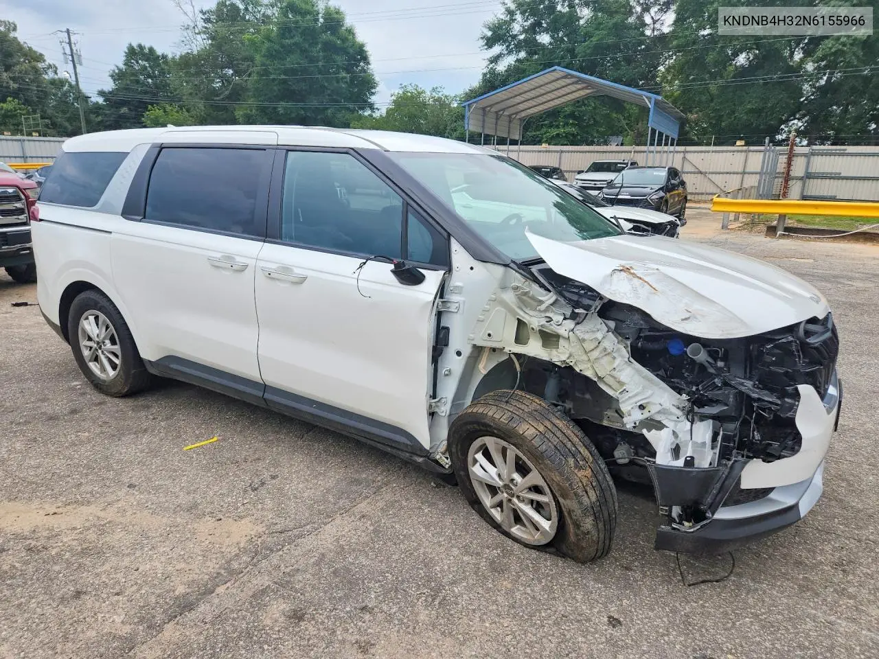 2022 Kia Carnival Lx VIN: KNDNB4H32N6155966 Lot: 55406986