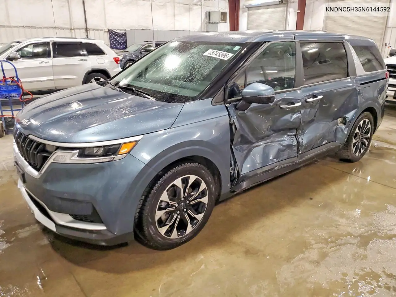 2022 Kia Carnival Ex VIN: KNDNC5H35N6144592 Lot: 55745596