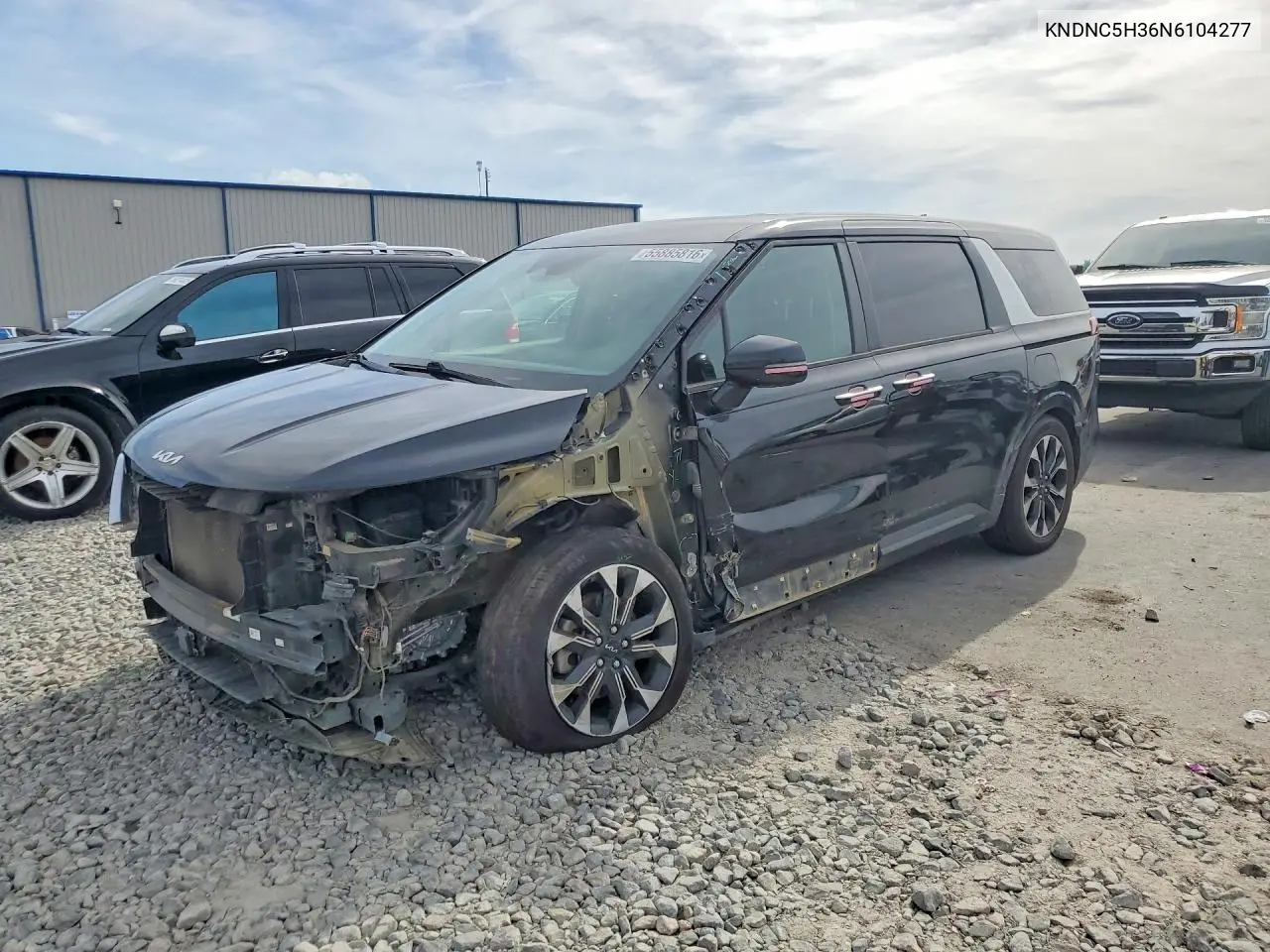 2022 Kia Carnival Ex VIN: KNDNC5H36N6104277 Lot: 55885816