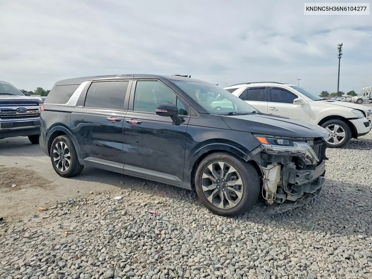 2022 Kia Carnival Ex VIN: KNDNC5H36N6104277 Lot: 55885816