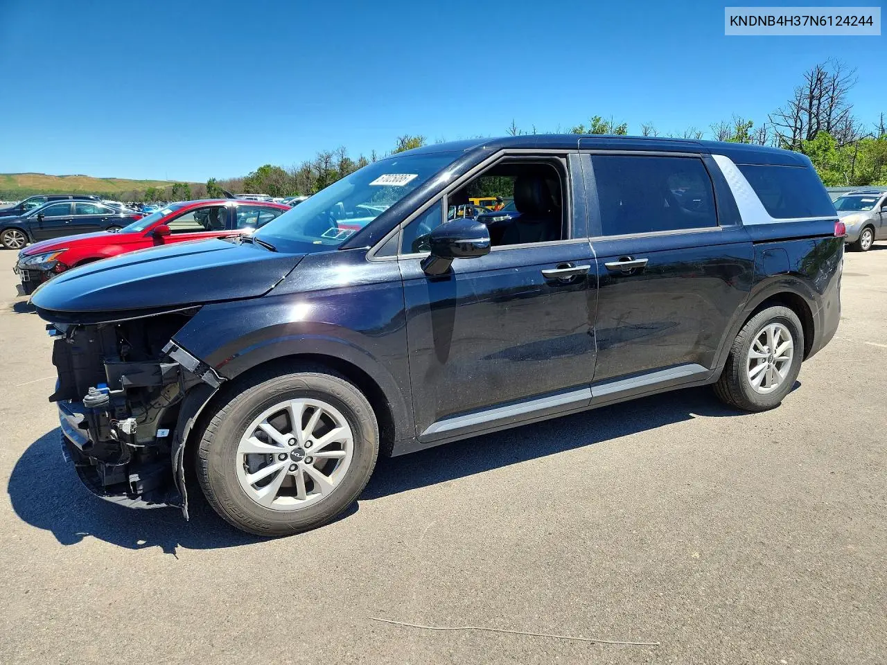 2022 Kia Carnival Lx VIN: KNDNB4H37N6124244 Lot: 57025086