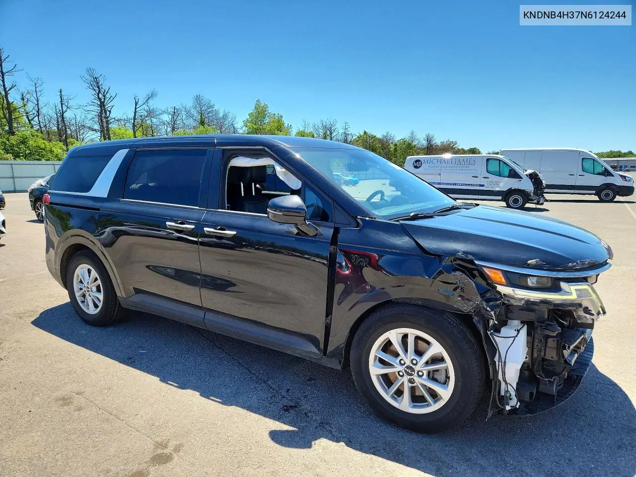2022 Kia Carnival Lx VIN: KNDNB4H37N6124244 Lot: 57025086