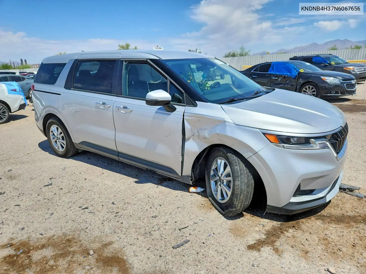 2022 Kia Carnival Lx VIN: KNDNB4H37N6067656 Lot: 57334616
