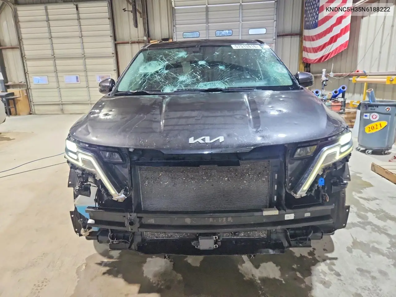 2022 Kia Carnival Ex VIN: KNDNC5H35N6188222 Lot: 57512616