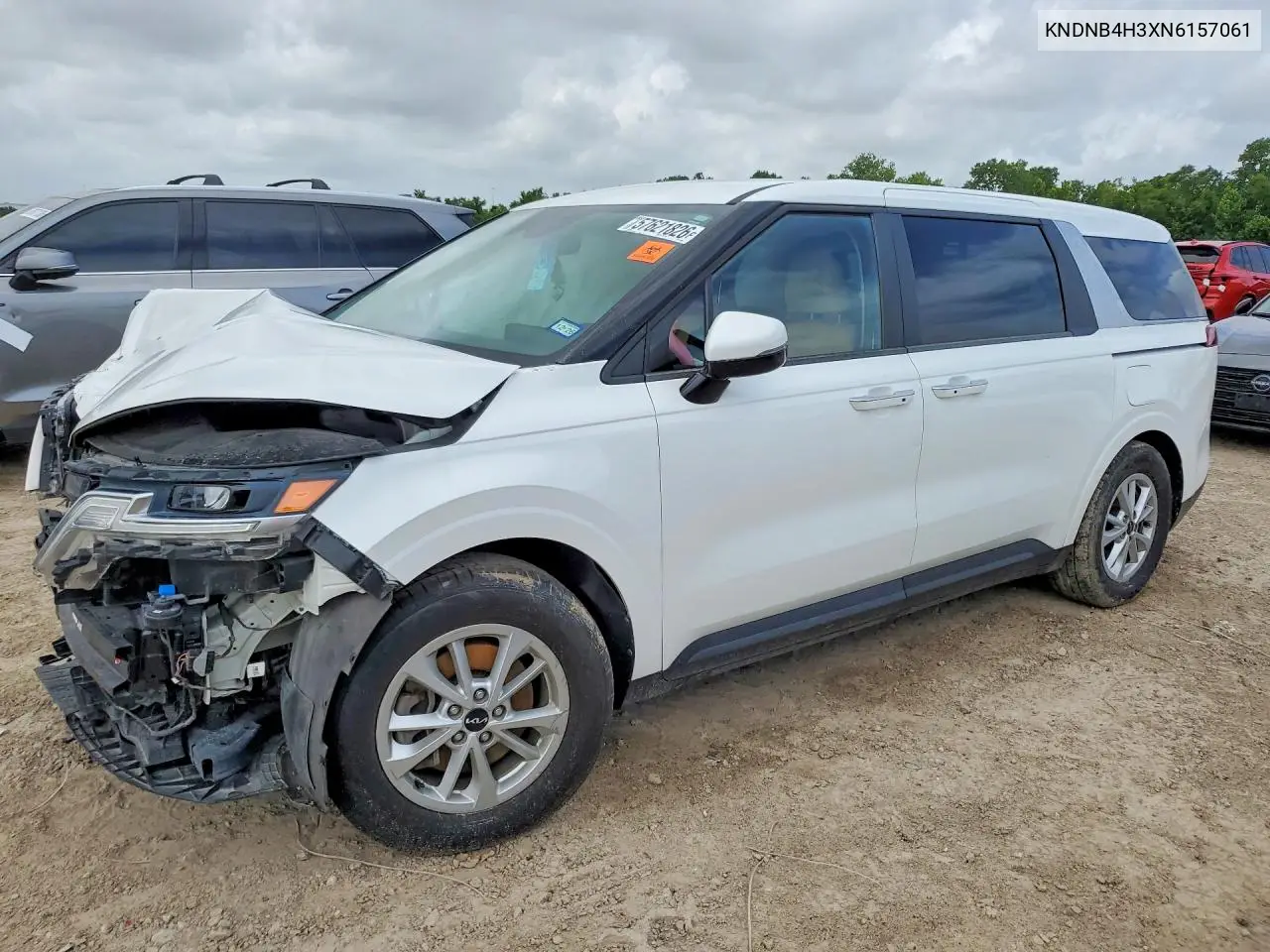 2022 Kia Carnival Lx VIN: KNDNB4H3XN6157061 Lot: 57621826