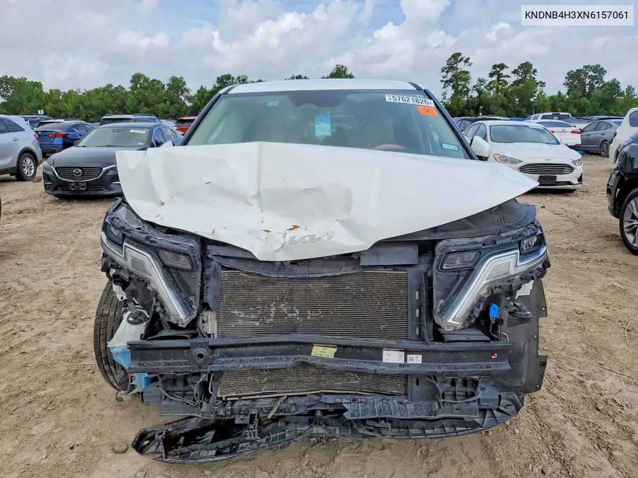 2022 Kia Carnival Lx VIN: KNDNB4H3XN6157061 Lot: 57621826