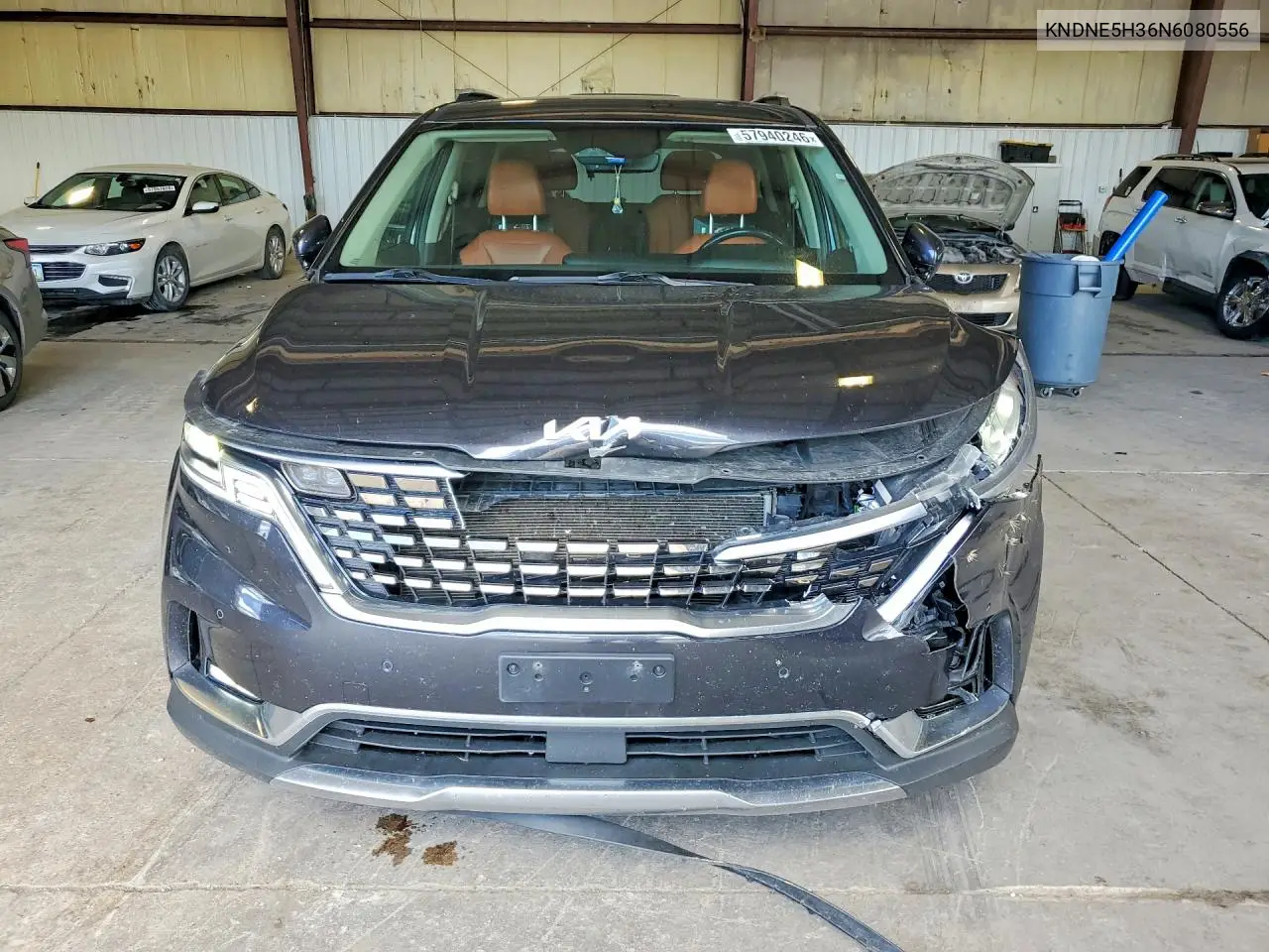 2022 Kia Carnival Sx Prestige VIN: KNDNE5H36N6080556 Lot: 57940246