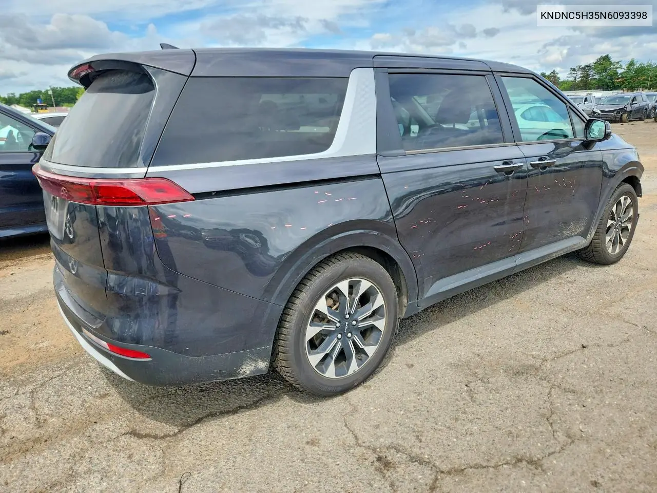 2022 Kia Carnival Ex VIN: KNDNC5H35N6093398 Lot: 59781626