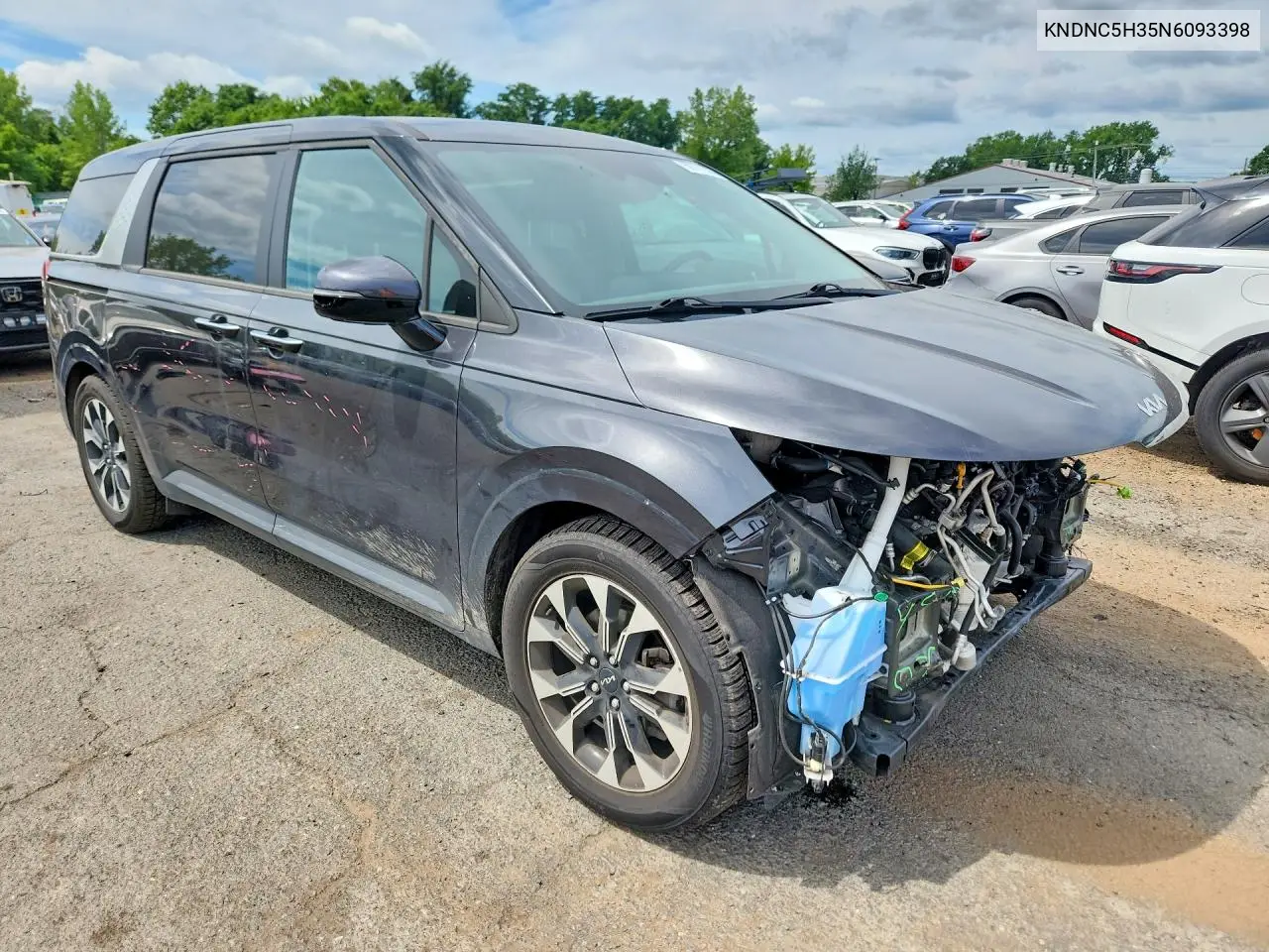 2022 Kia Carnival Ex VIN: KNDNC5H35N6093398 Lot: 59781626
