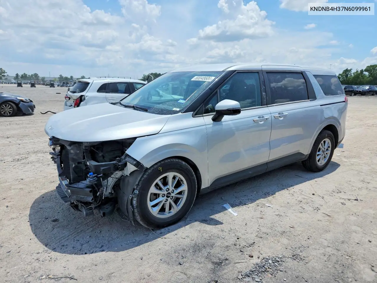 2022 Kia Carnival Lx VIN: KNDNB4H37N6099961 Lot: 60048606