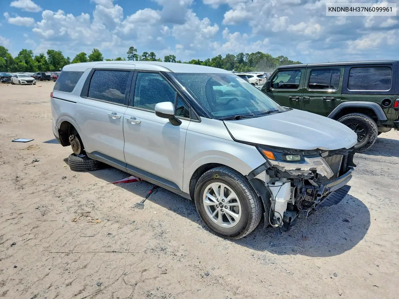 2022 Kia Carnival Lx VIN: KNDNB4H37N6099961 Lot: 60048606