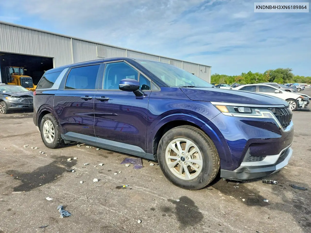 2022 Kia Carnival Lx VIN: KNDNB4H3XN6189864 Lot: 60527116